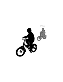 Die petit garçon sur son vélo