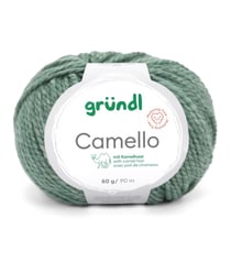 Pelote de Laine Mérinos et Chameau CAMELLO de Gründl – Fil Naturel Doux et Thermorégulateur 05 Vert