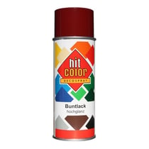 Spray de peinture - Pourpre - RAL3004 - Brillant - Décoration - Tous supports - Hit Color - 400ml