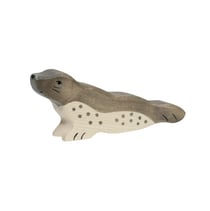 Figurine Holtztiger Phoque tête haute