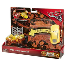 Disney Cars 3 - Super -Huit Pack de 2 Vehicules Cruz Ramirez et Taco