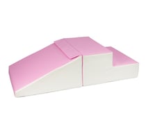 Set de 2 grands blocs en mousse blanc rose pastel - Velinda