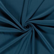 Tissu Sweat envers doudou uni Bleu pétrole