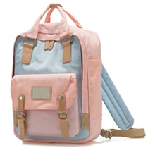 Sac à Dos Etudiant Ecole Cartable 38 * 28 * 15 cm Rose Bleu YONIS