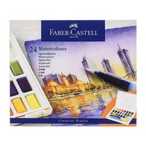 Aquarelles en godet - Creative studio - boite de 24 - Faber-Castell