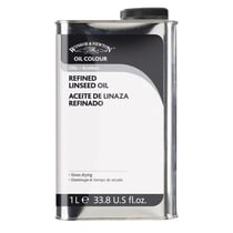 Huile de lin raffinée - Peinture à l'huile - 1 litre - Winsor & Newton