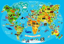 Puzzle 300 pièces - World Travel Map - Bluebird Puzzle