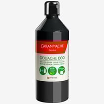 Peinture gouache - Noir - Mat - 500ml - Caran d'Ache - Gouache Eco