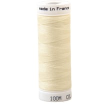 Fil à coudre polyester 100m made in France - blanc givre 396