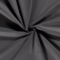 Tissu popeline de coton unie Lucca Gris foncé