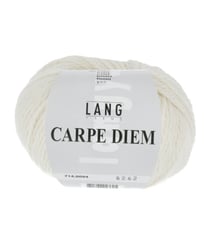 Pelote de Laine et Alpaga à tricoter CARPE DIEM - Lang Yarns 0094 Ecru