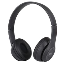 Casque Bluetooth Pliable Sans Fil, Support MP3 FM Appel, Autonomie 18h, Charge 2h Noir YONIS