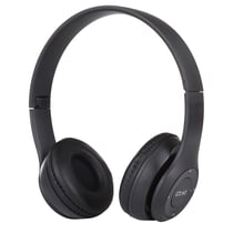 Casque Bluetooth Pliable Sans Fil, Support MP3 FM Appel, Autonomie 18h, Charge 2h Noir YONIS