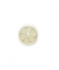 Carte de 7 boutons Fleur écru 11mm - Distrifil Ecru