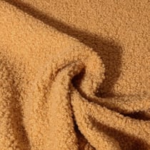 Tissu Fausse fourrure Teddy Bouclettes Camille Camel - Au mètre