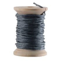 Graine Créative - Cordon en coton ciré Gris 5m
