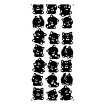 1 planche de stickers autocollants peel off doré CHAT 5302