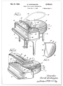 Affiche Brevet Piano | A3 : 29,7x42cm