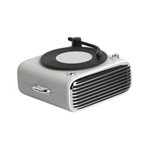 Enceinte Bluetooth Rétro Vinyle Portable Son Stéréo Autonomie Longue Blanc YONIS