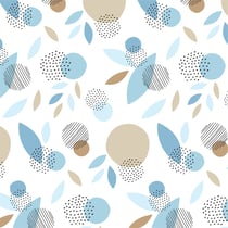 Stop 2 pochoirs kraft fleurs 20x20cm - Artemio