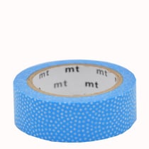 Masking tape - Pois Samekomon bleu - 7 m x 15mm