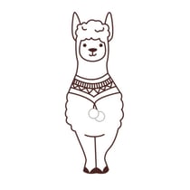 Graine Créative - Tampon en bois Lama