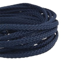Bobine 50m Cordon damier polyester 5mm marine