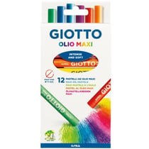 Pastels à l'huile Giotto - Olio - Assortiments de couleurs - 12 pcs