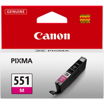 Cartouche d'encre Canon CLI-551 M - Magenta - 7 ml - Plastique