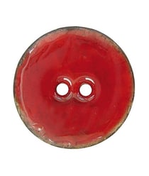 Carte de 2 boutons Coco laqué 23mm - Union Knopf Rouge Foncé