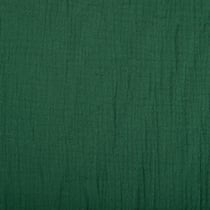 Tissu Double gaze de coton uni Vert pin