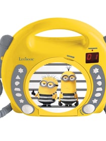 Lecteur CD portable avec 2 microphones Les Minions
