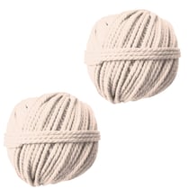2 bobines de coton cablé pour tissage mural 50 m x Ø 2,5 mm