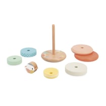 Nid en Bois Empilable pour Enfants - Jouet Éducatif à Partir de 12 Mois