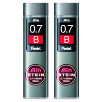 Mine de rechange Pentel Ain Stein C277 - 0,7 mm - Dureté B - Lot de 2 étuis de 40 mines