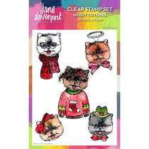 Tampons transparents Noël - Chiens - 9 clear stamps - Creative Expressions