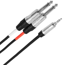 Câbles en Y Plugger Câble Y mini-Jack mâle stéréo - Jack mâle mono 2m Touring