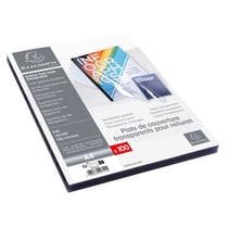 Boite de 100 plats pour relier PVC 15x100e - A4 - Cristal - Exacompta