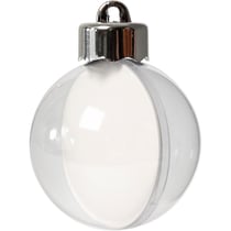 Boule à décorer, d 5 cm, transparent, 10 pièces/ 1 Pq.