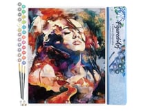 Peinture par Numéro Figured'Art - Femme aquarelle - Kit de Loisir Créatif DIY Numéro d'Art Complet - 40x50cm sans châssis en bois