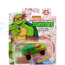 Hot wheels : tortues ninja voiture raphaël - véhicule miniature vert et rouge - tmnt - turtles - mattel gjj06