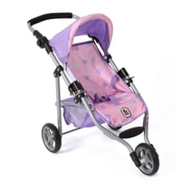 Poupées Jogging-Buggy LOLA Cœur violet-rose