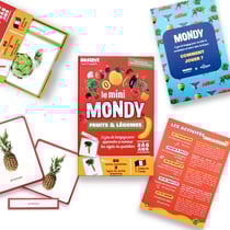 Mini-Mondy - 90 cartes - Fruits & Légumes - Langage