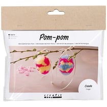 Kit DIY pompons - Oeufs de Pâques - 2 pcs