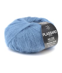 Pelote de laine à tricoter MELODIE - Plassard 95 Bleu
