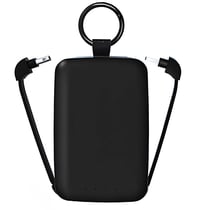 Jaym PowerBank 4000mAh USB-C / Lightning / Porte Clés / Lampe Torche Personnalisable Noir