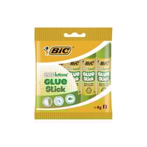 Bâtons de colle - Blanche - Pour l'école - Sans solvant - BIC - Lot de 5 tubes de 8g