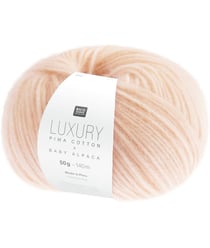 Pelote de cachemire et de coton Luxury Pima Cotton x Baby Alpaca - Rico Design 02 Abricot