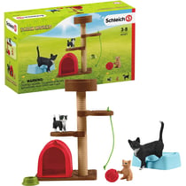 Figurine à jouer - Schleich Farm World - Aire de jeux pour chats adorables