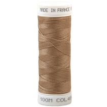 Fil à coudre polyester 100m made in France - chevreuil beige 409